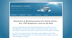 Desktop Screenshot of bootswerft-schritt.de