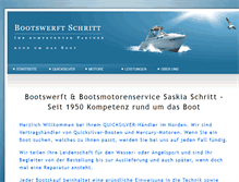 Tablet Screenshot of bootswerft-schritt.de